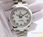 Rolex Daydate II Large size Roman Face Smooth Bezel Copy Watch A+